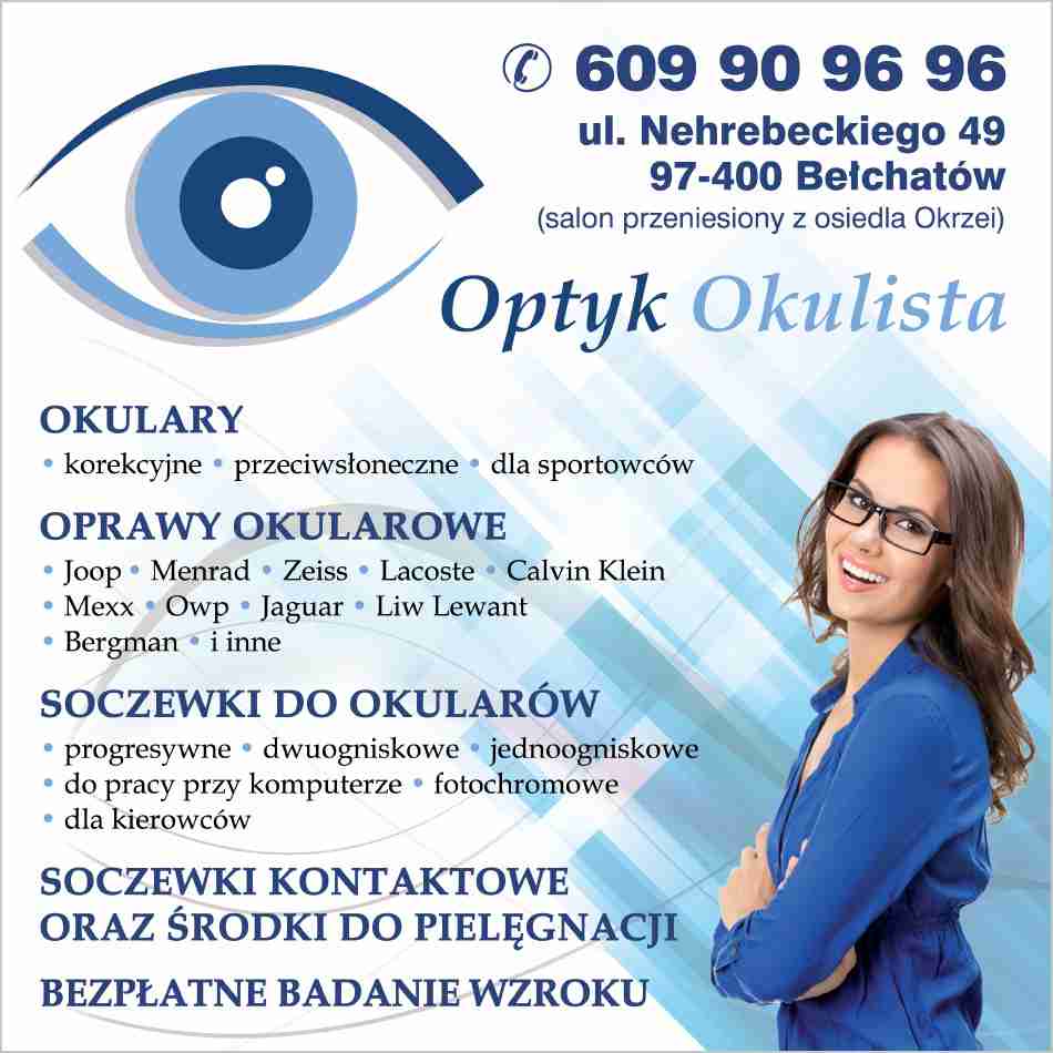 OPTYK, OKULISTA BEŁCHATÓW bezpłatne badanie wzroku - okulista BEŁCHATÓW okulista BEŁCHATÓW